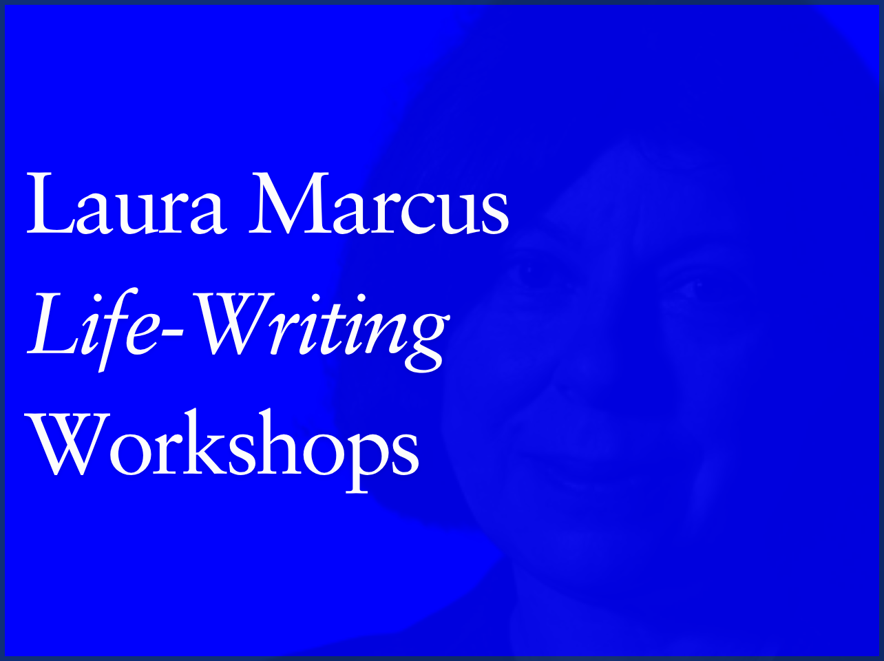 Laura Marcus workshop cover