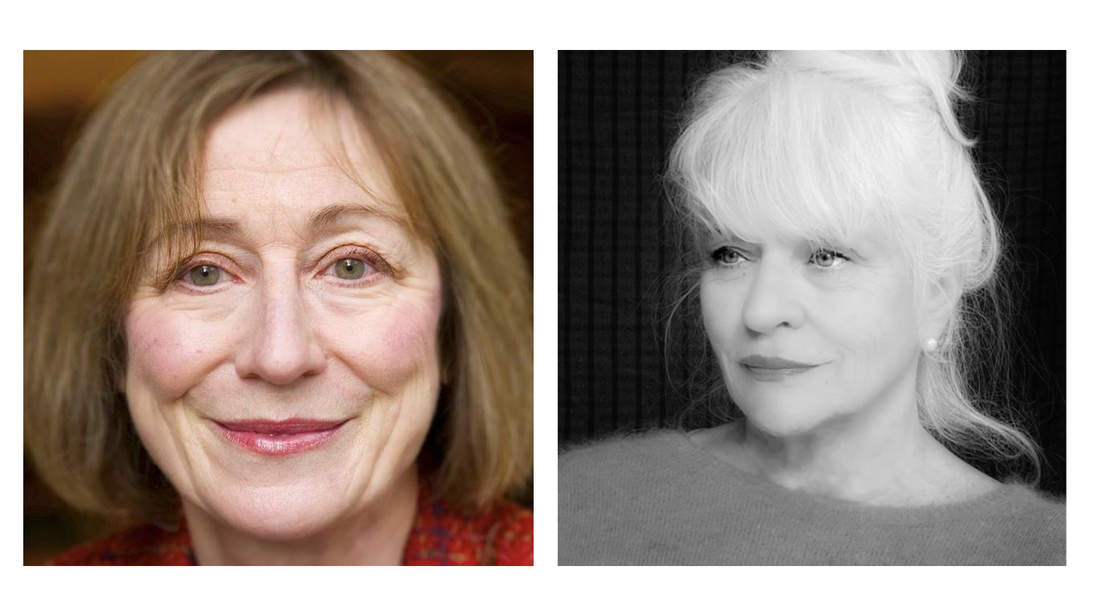 Headshots of Miranda Seymour and Diana Quick