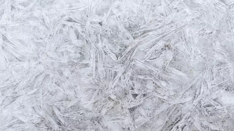 frozen surface