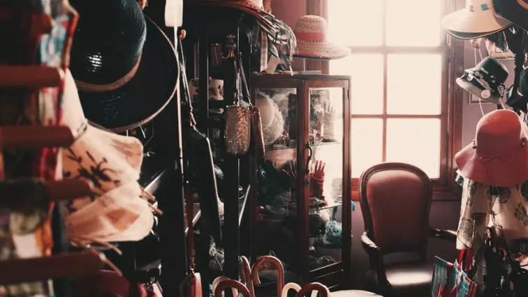 Many objects near a window