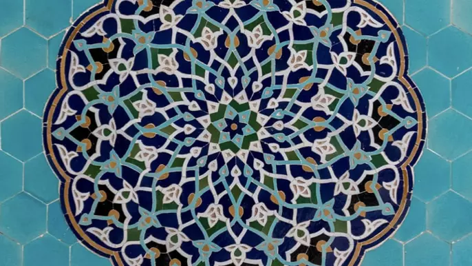 Blue mosaic