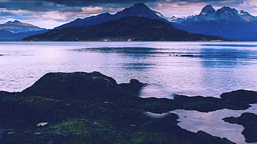 Lake and mountains