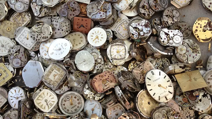 Collection of clock faces