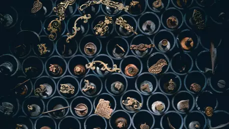 Scrolls on a rack