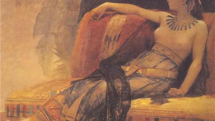 Portrait of Cleopatra by Alexandre Cabanel, titled 'Cleopatre étude'