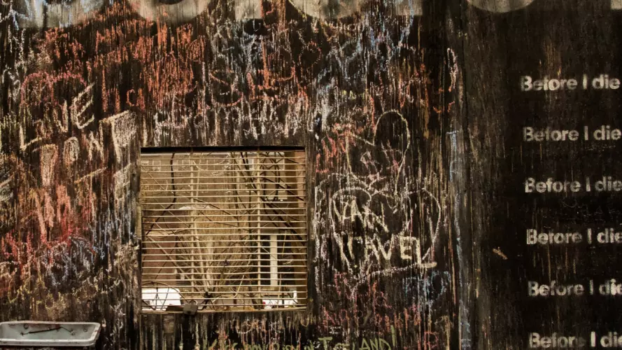 Graffiti on wall