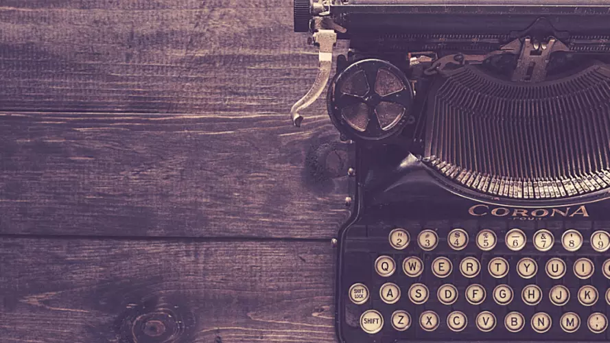 vintage typewriter