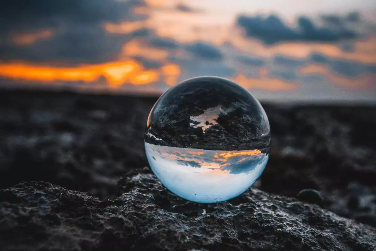 Marble on the seashore